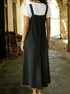 Women's Casual Sleeveless Cotton Denim Dress