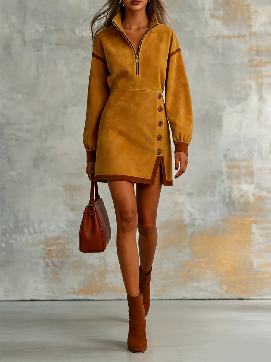 Women's High-neck Dress