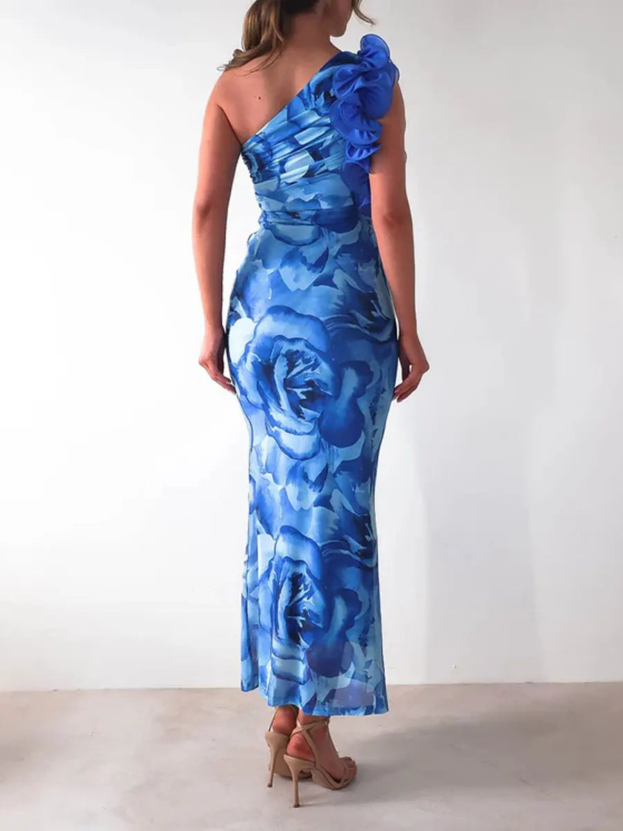 Women's Sleeveless 3d Floral Dress