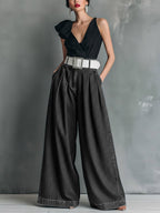 Women's High-waisted Casual Loose-fitting Wide-leg Jeans