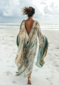 Vacation seaside elegant kaftan dress 0498