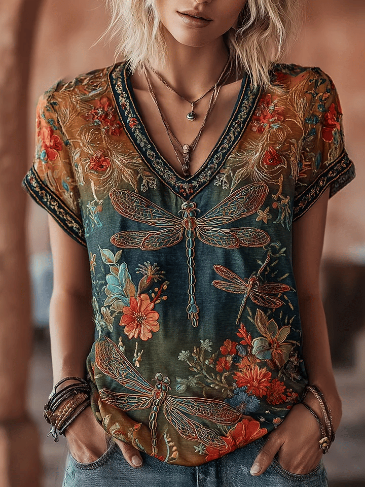 🔥Buy 3 Get 10% OFF🔥Women's Casual Spring/Summer Floral Print Top