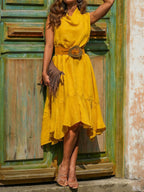 Loose And Cozy Linen And Cotton Sleeveless Dress