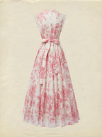 (SIZE:XS-XXL) Maxi Linen Dress , Cap Sleeves, Stand Collar, Floral, Lace, Vintage, Apricot