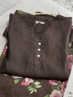 Women's  Casual Cotton And Linen Shirt