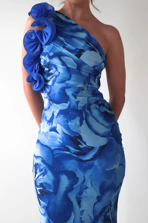 Women's Sleeveless 3d Floral Dress