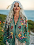 Vacation seaside elegant embroidery top 383c